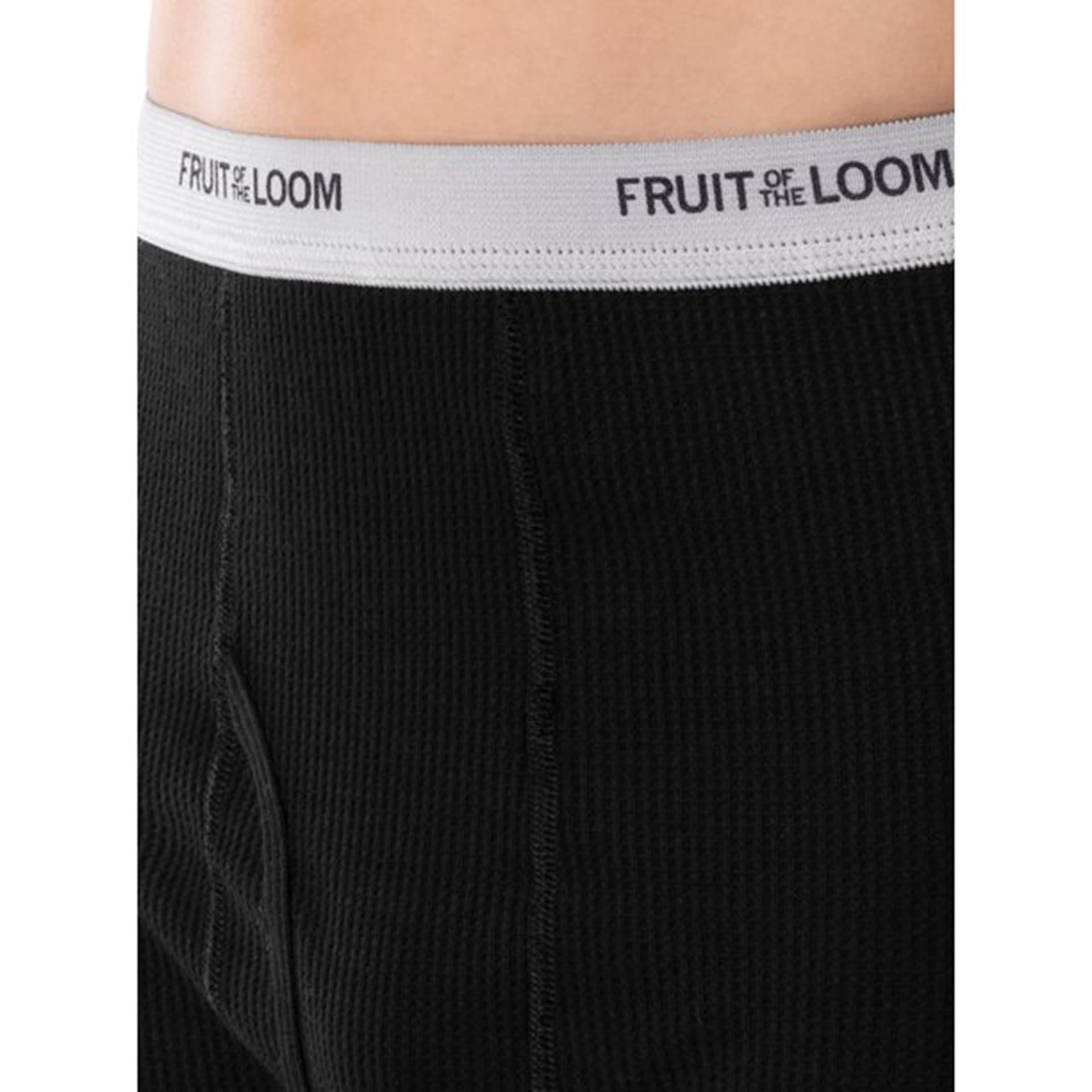 Fruit of the Loom Men's Classic Midweight Waffle Thermal Underwear Pants - Warm Winter Base Layer for Outdoor Activities & Cold Weather Comfort