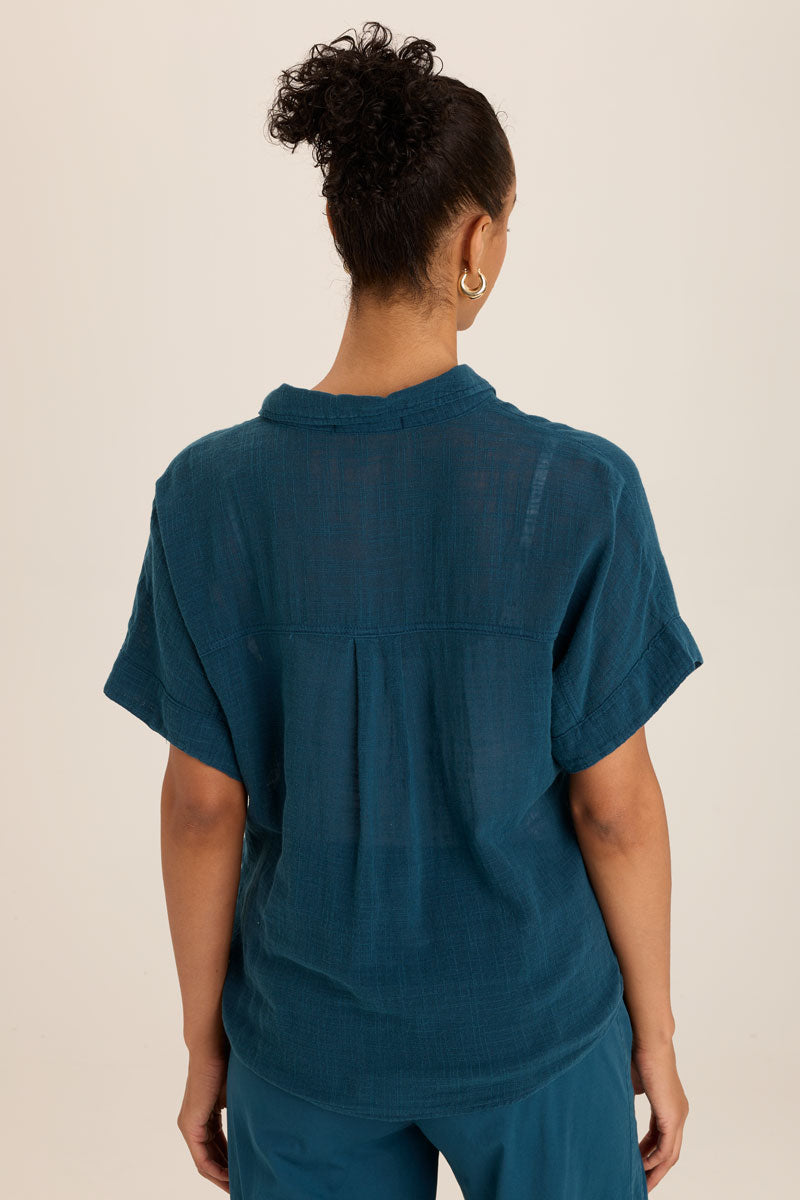 Stylish Teagan Gauze Tie Top for Women - Breathable & Comfortable Summer Wear - Perfect for Beach, Vacation, and Casual Outings