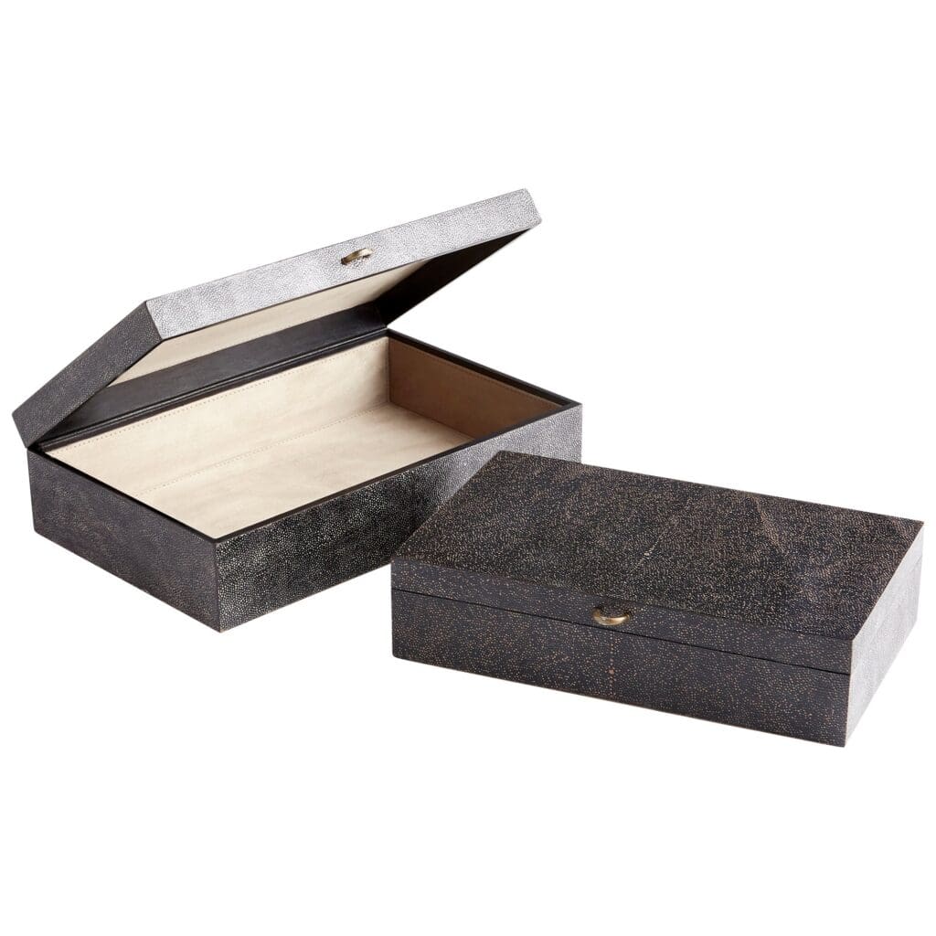 Cyan Design 10709 Puma Container - Black & Bronze Medium Size | Decorative Storage Box for Home, Office & Gift Giving