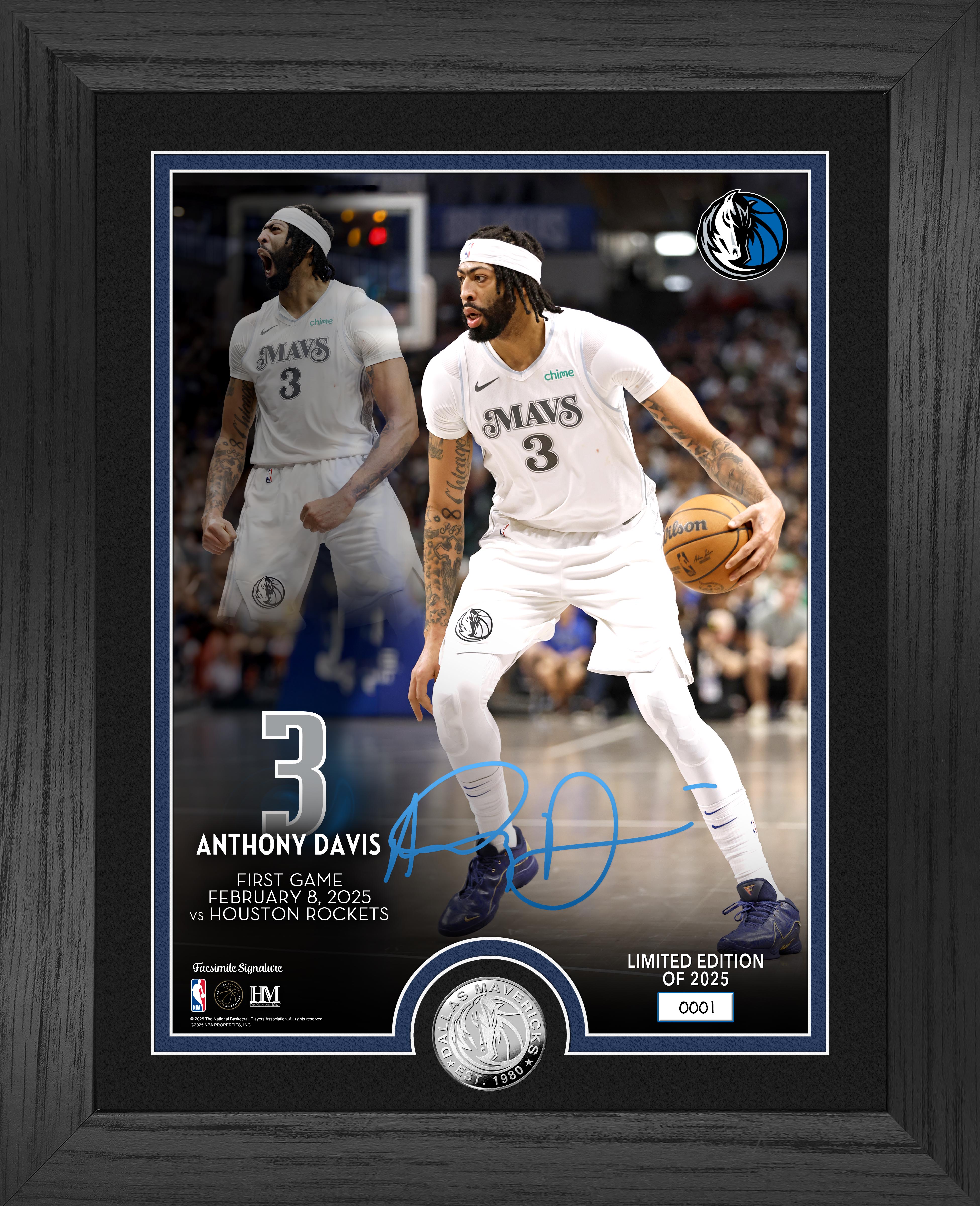 Anthony Davis Dallas Mavericks Commemorative Silver Coin - Limited Edition Collectible for NBA Fans & Sports Memorabilia Enthusiasts - Perfect for Display, Gifts, and Fan Collections