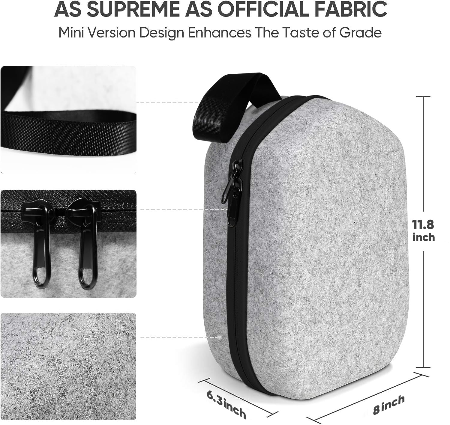 Meta Quest 2/Quest 3 Hard Shell Travel Case - Protective Storage Bag for Oculus VR Headset & Elite Strap | Compatible with HTC Vive VR Headset | Perfect for Travel, Gaming & VR Accessories Organization