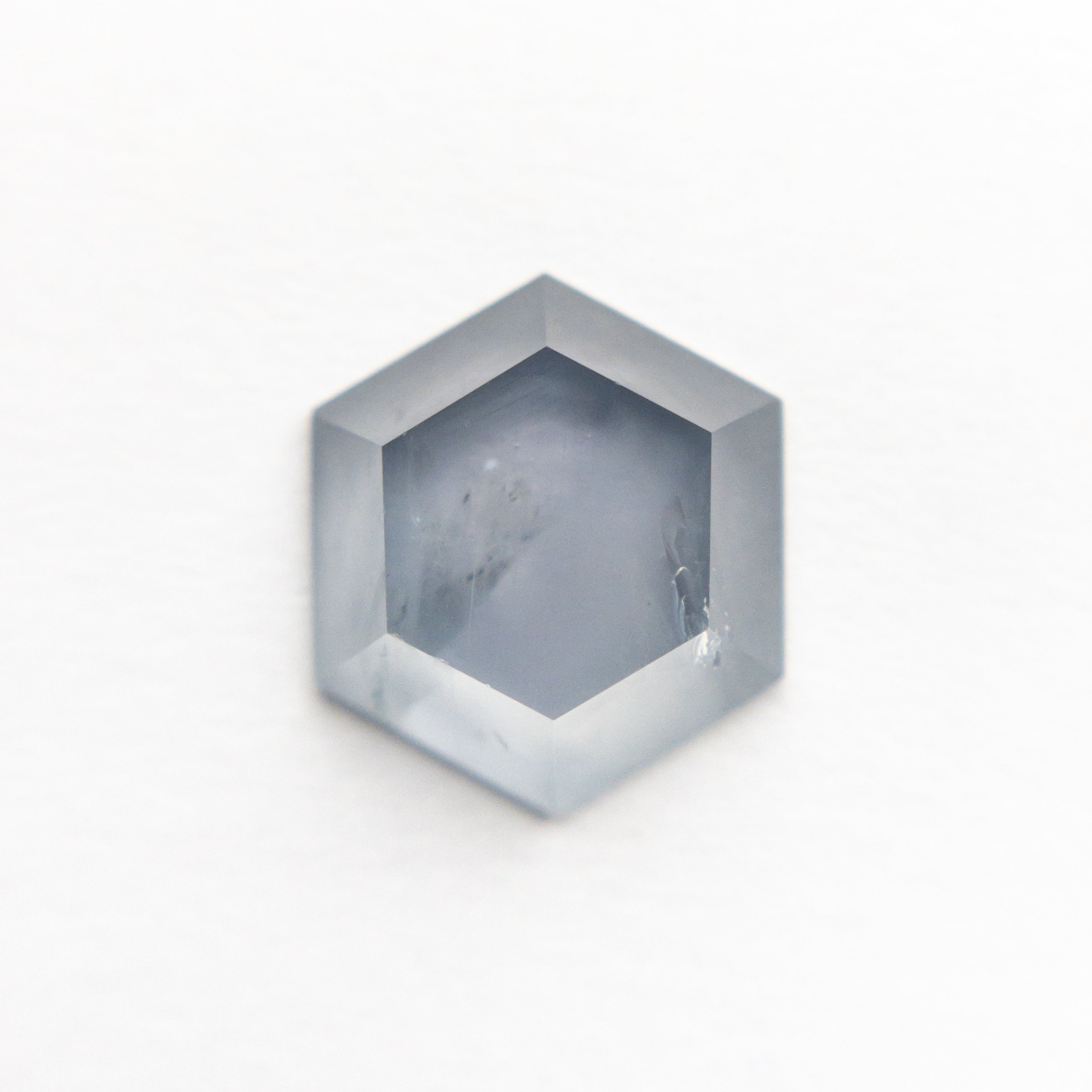 2.47ct Natural Hexagon Sapphire Slab - 9.22x8.03x3.03mm Loose Gemstone for Jewelry Making, Engagement Rings & DIY Crafts