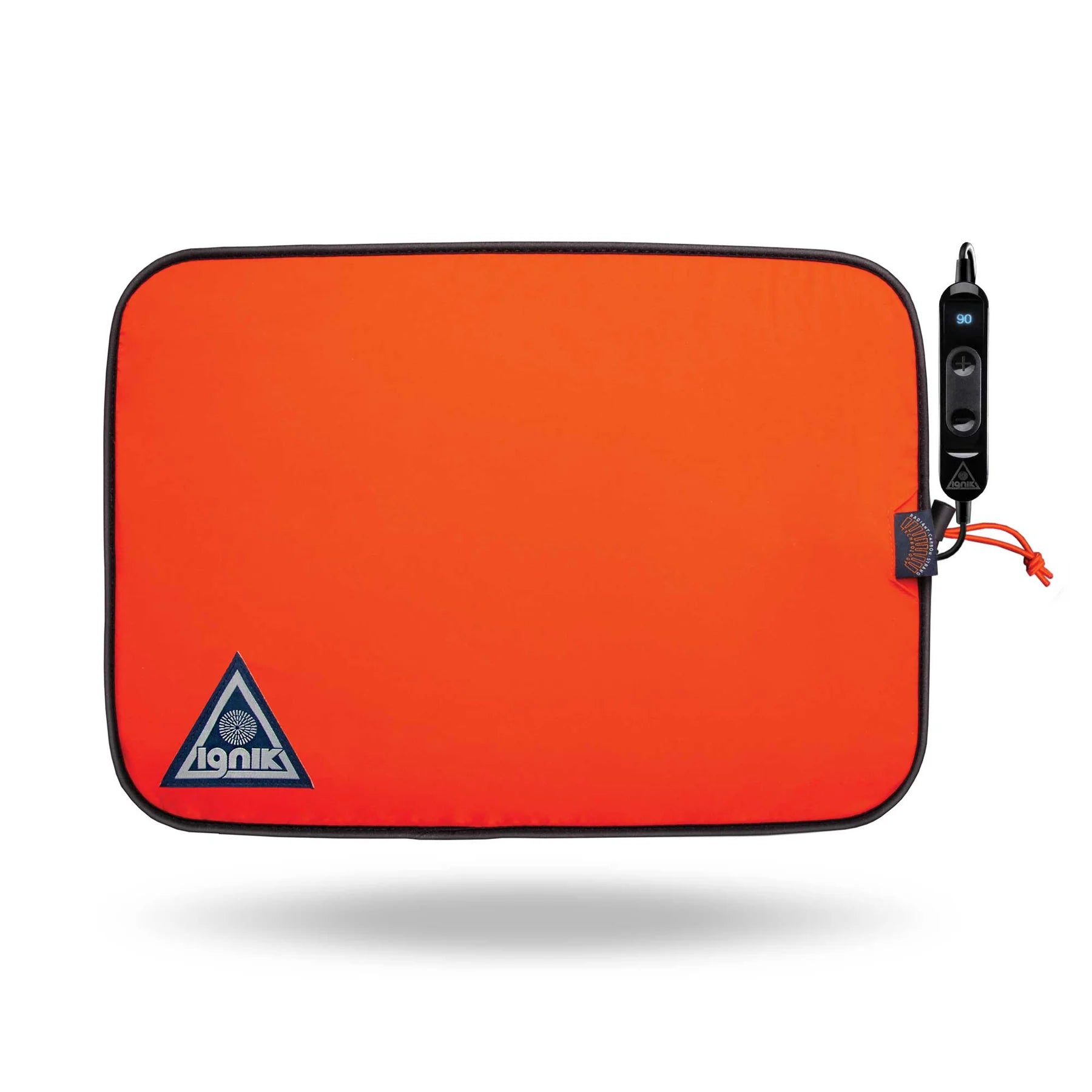 Heated Seat Cushion for Car & Home - Back Pain Relief, Orange & Blue - Perfect for Office Chairs, Gaming, and Long Drives