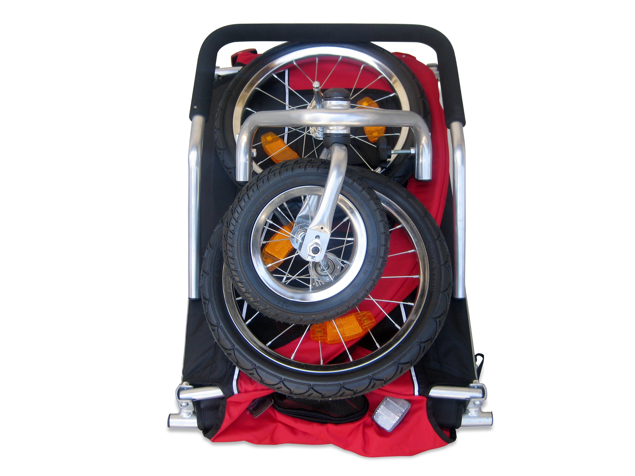 Booyah Medium Dog Stroller & Pet Bike Trailer with Suspension System - Black | Lightweight Pet Carrier for Small to Medium Dogs | Perfect for Jogging, Park Visits & Outdoor Adventures