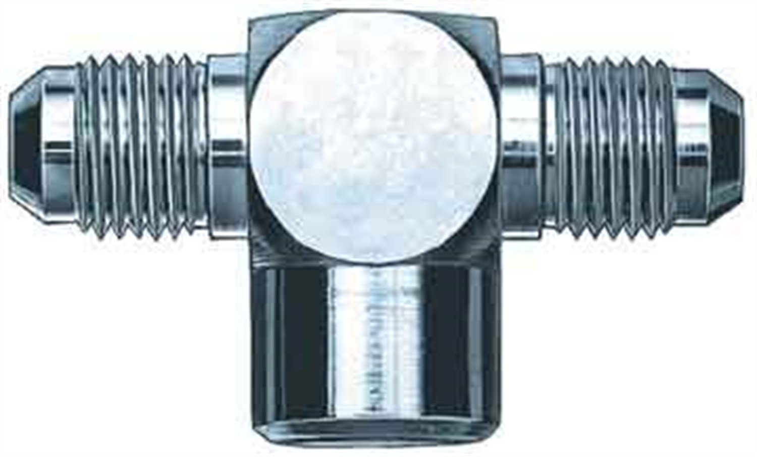 Aeroquip FCM2884 -06AN Female Pipe Flare Tee Fitting, Steel 3-Way Connector for Hydraulic Brake & Fuel Lines - Compatible with 1/4