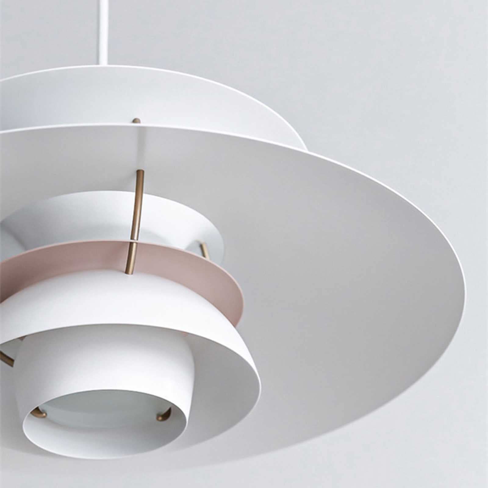 PH5 Pendant Light - Modern Danish Style Aluminum Chandelier | Minimalist UFO Ceiling Lamp with Bulb Included (50cm) for Living Room, Dining Room, Kitchen & Restaurant Decor