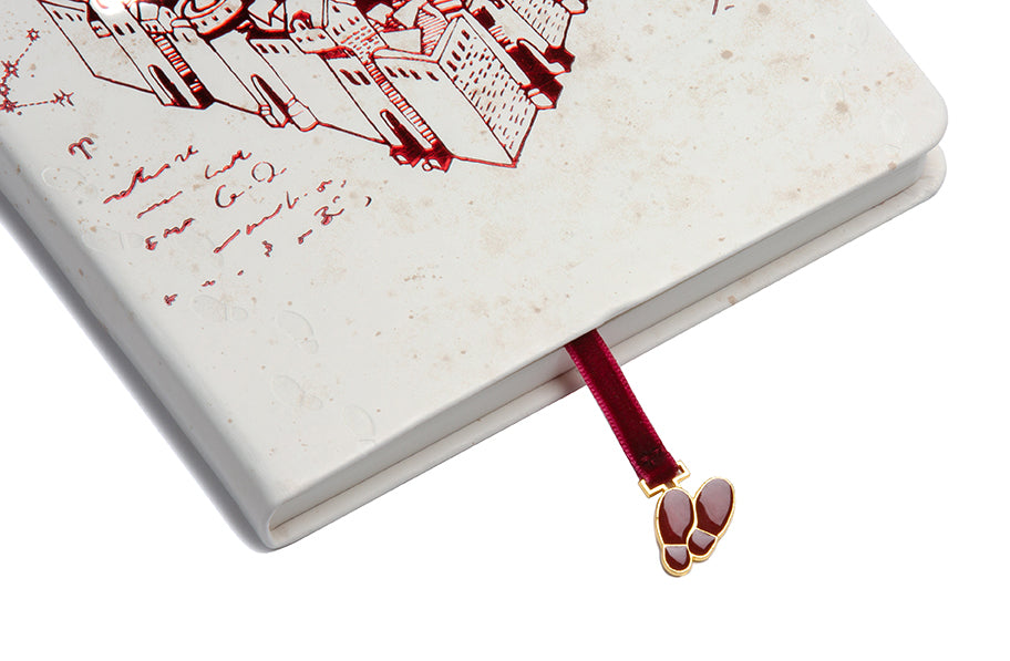 Harry Potter Marauder's Map Journal - Leather Bound Notebook with Ribbon Bookmark - Perfect for Wizarding World Fans, Collectors & Journaling Enthusiasts - Great Gift for Birthday, Christmas & Back to School