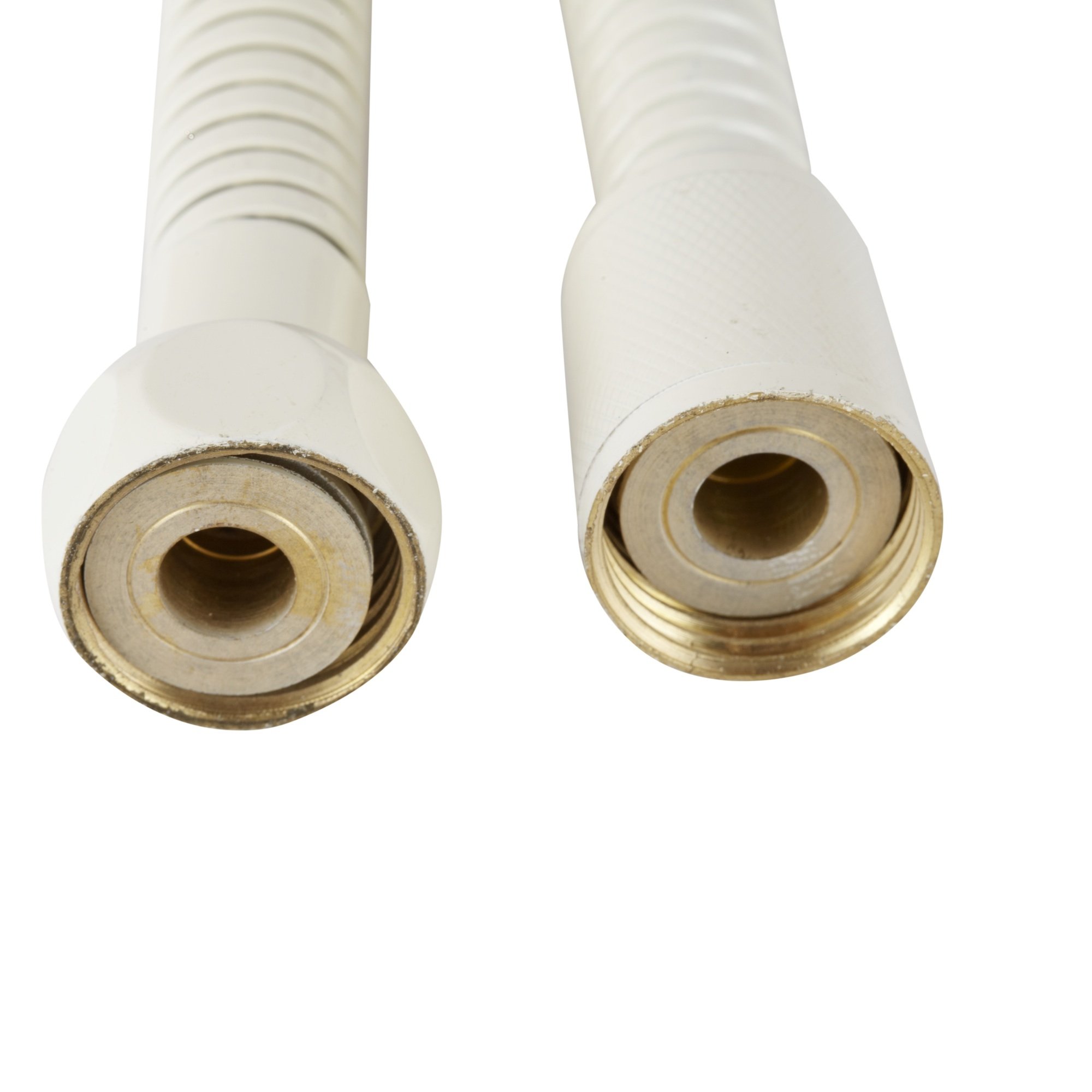 Dura Faucet DF-SA200-BQ RV 60-inch Flexible Stainless Steel Handheld Shower Head Hose in Bisque Parchment - Perfect for RVs, Campers, and Small Bathrooms