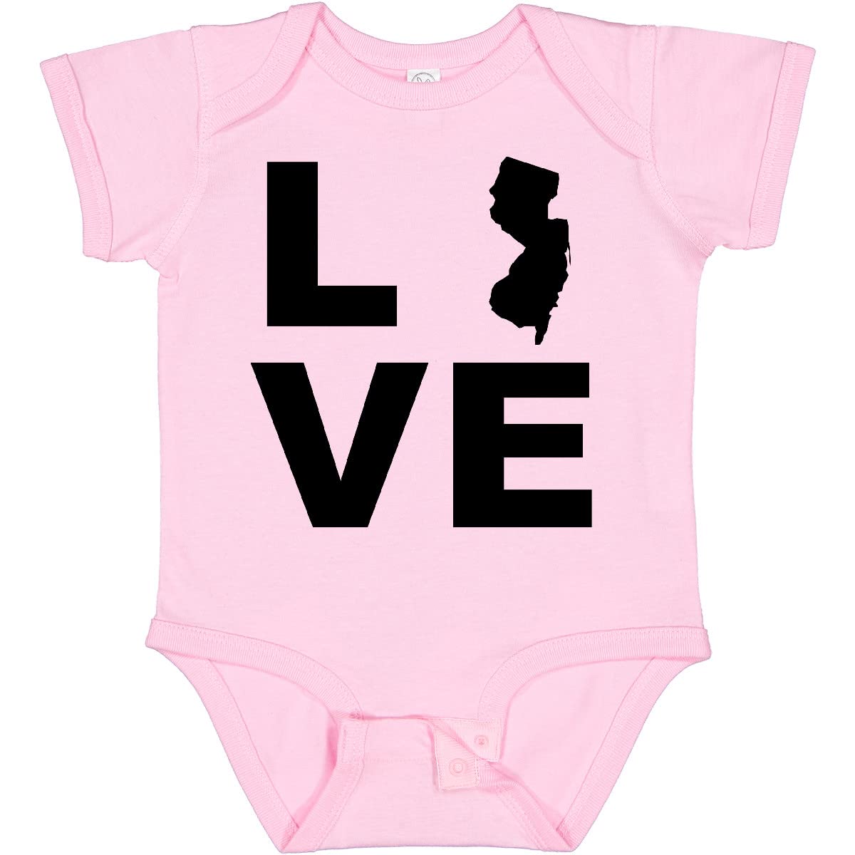 Inktastic Love New Jersey Baby Bodysuit - Cute Newborn Onesie for Boys & Girls - Perfect Baby Shower Gift & Everyday Outfit