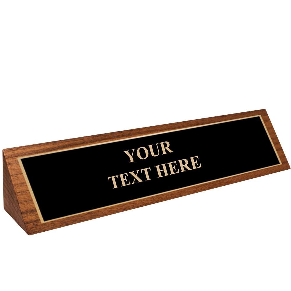 Custom Engraved Desk Name Plate - Personalized Office Decor for Professionals