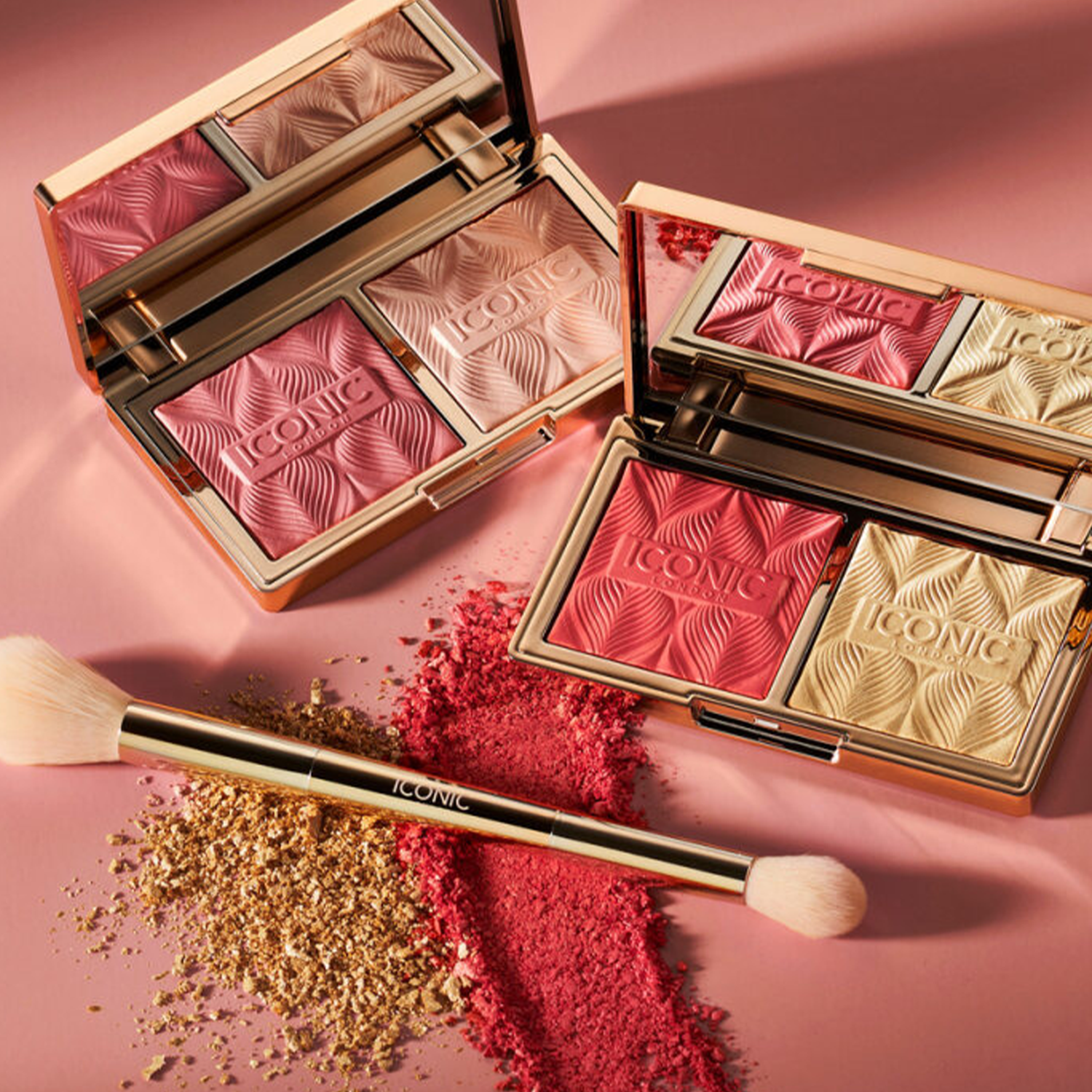 Professional Highlight & Blush Brush Set - Soft Synthetic Bristles for Flawless Contouring & Cheek Makeup - Perfect for Everyday Glam & Special Occasions