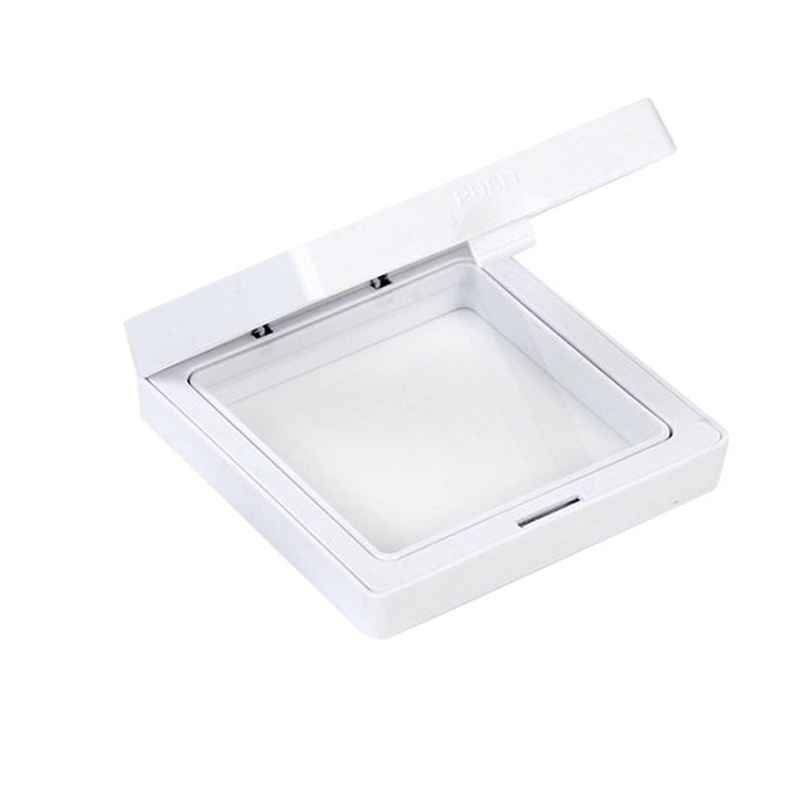 Clear Acrylic Jewelry Storage Box with Transparent Frame - Portable Jewelry Display Holder & Organizer for Earrings, Rings, Necklaces - Perfect for Travel, Home, Retail Store Display