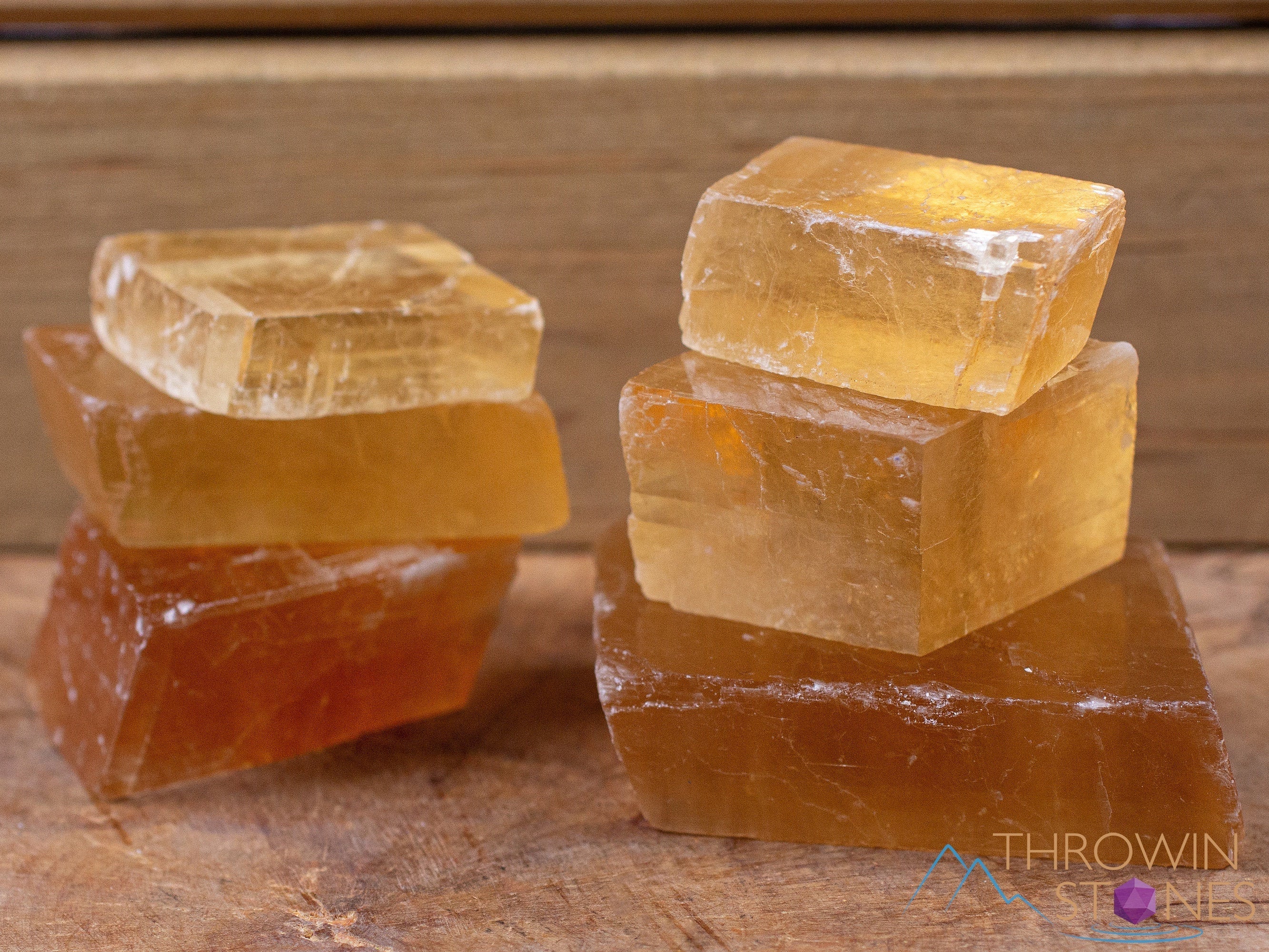 Natural Orange Calcite Raw Crystal - Small Rhombohedron Shape for Metaphysical Healing, Home Decor, Crystal Collection | Perfect for Meditation, Energy Work & Spiritual Gifts