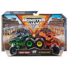 Monster Jam 1:64 Scale Die-Cast Trucks 2-Pack Assortment - Monster Truck Toy Collection for Kids & Collectors, Perfect for Playtime & Display