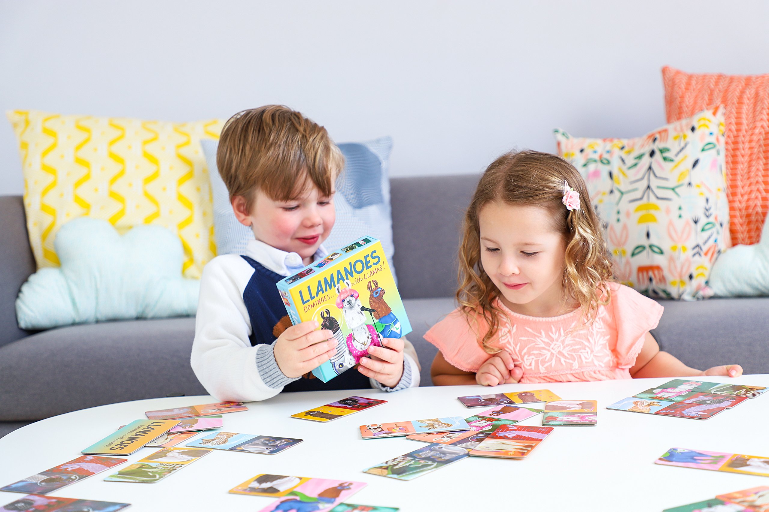 Fun & Educational Llamanoes Board Game for Kids - Dominoes Style Llama Themed Family Game - Perfect for Family Game Nights, Classroom Activities & Birthday Parties
