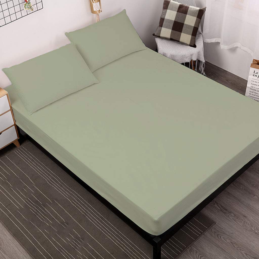 Clevamama Queen Size 3-Piece Fitted Sheet Set - 100% Egyptian Cotton 800 Thread Count with 15