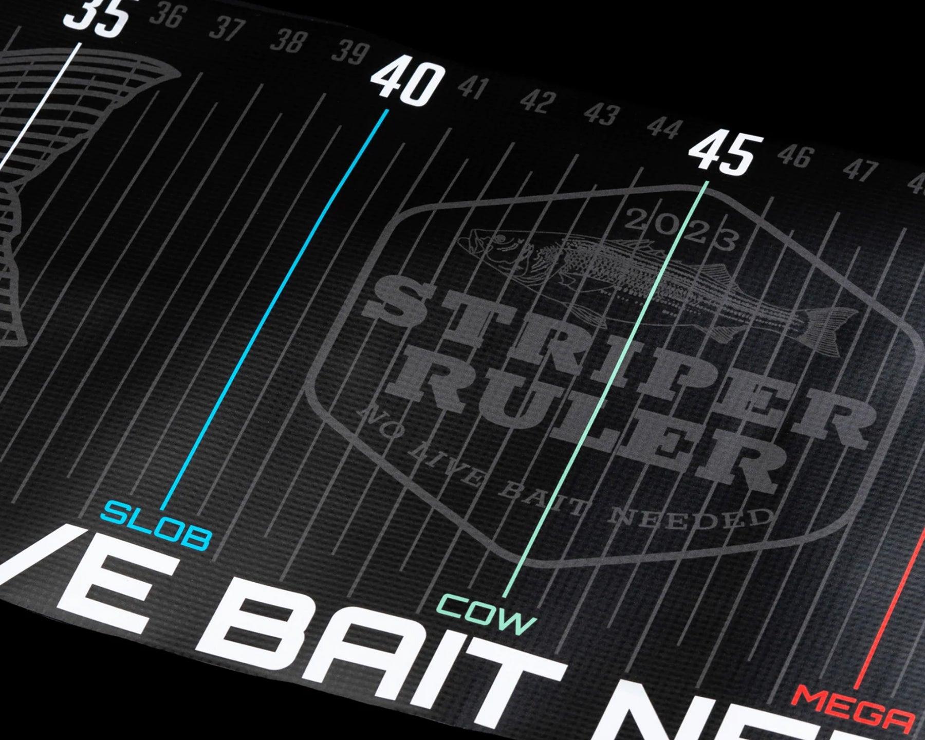 NLBN No Live Bait Needed Big Striper Ruler - Saltwater Fishing Lure for Striped Bass, Bluefish & Redfish - Perfect for Surf Casting, Kayak Fishing & Pier Fishing