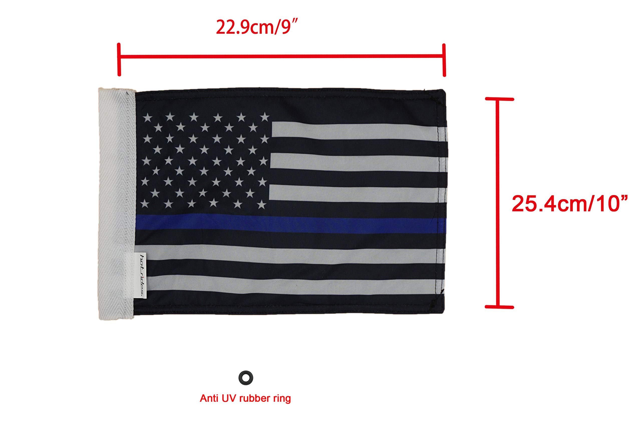 Durable USA Black & Blue Motorcycle Flag 10x15 Inch - Ride in Style