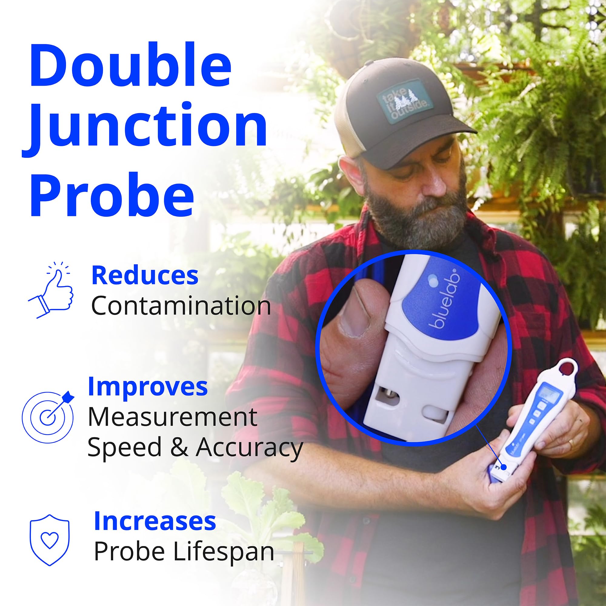 Bluelab pH Pen Meter & Probe Care Kit with Calibration Solution, Storage Liquid & Cleaning Brush - Digital pH & Temperature Tester for Hydroponics, Aquariums & Plant Growth - Ensure Optimal Plant Health & Higher Yields