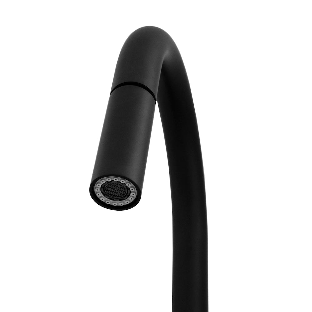 ZLINE Gemini Touchless Kitchen Faucet in Matte Black - Sensor Activated Pull-Down Sprayer with High Arc Spout for Modern Kitchens (GEM KFS MB) | Perfect for Busy Home Cooks & Commercial Use