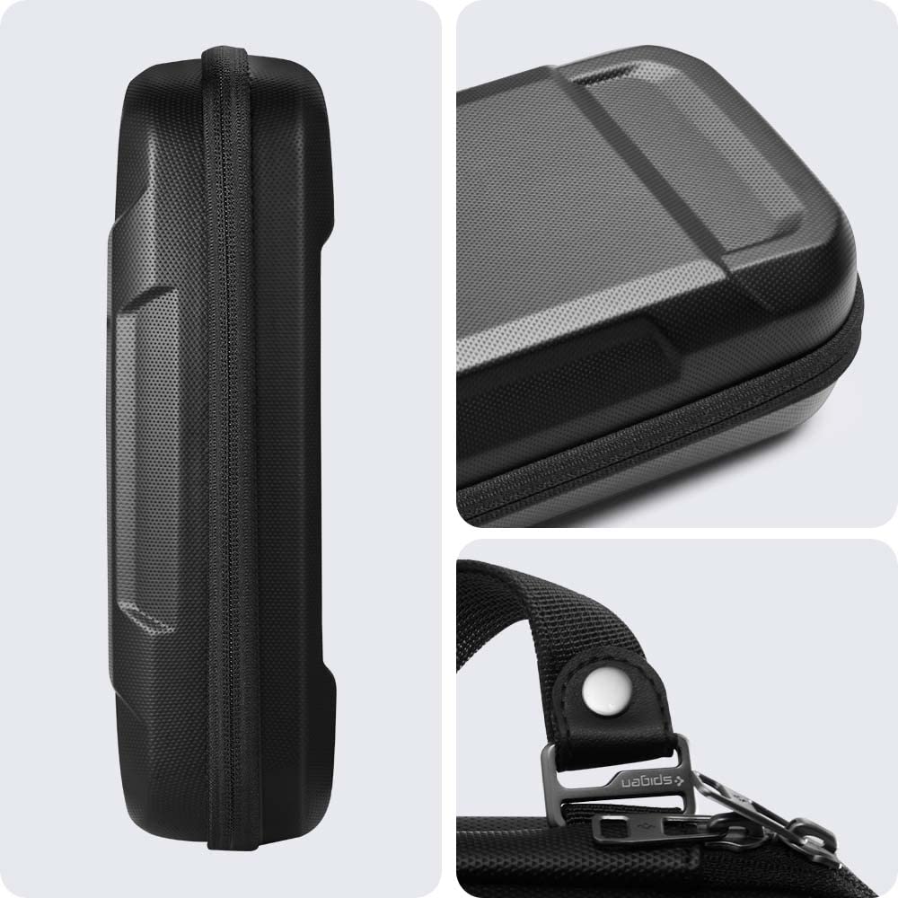 Spigen Rugged Armor Pro Protective Hard Case for Nintendo Switch (2017) & OLED (2021) - Durable Travel Carrying Case for Gaming Console - Perfect for Travel, Commuting & On-the-Go Gaming - Black