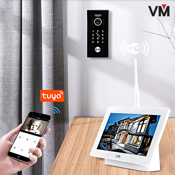 Videoman Wireless Intercom System with Wi-Fi Connectivity - Home & Office Communication Solution for Multi-Room Audio & Security Monitoring