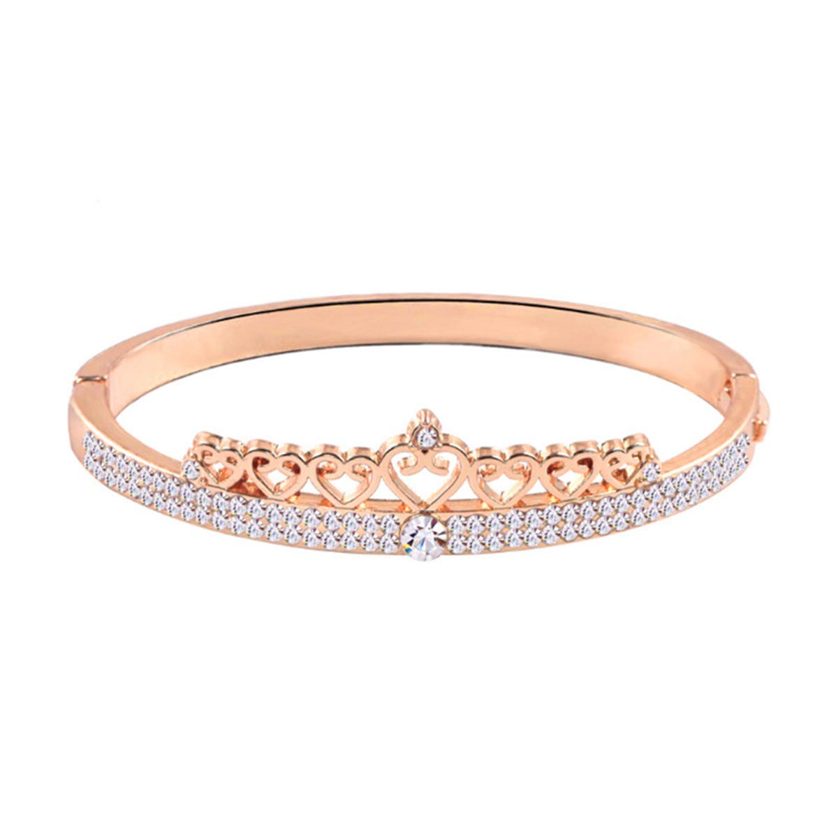 Luxury Diamond Women's Watch with Crown Bangle Set - Elegant Quartz Wristwatch for Ladies - Perfect Gift for Birthday, Anniversary & Special Occasions