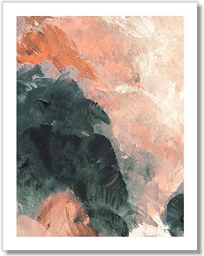 Abstract Art Prints - Modern Contemporary Wall Decor Set of 2 (11x14 Inches) - Unframed Canvas Posters for Living Room, Bedroom & Office Decor