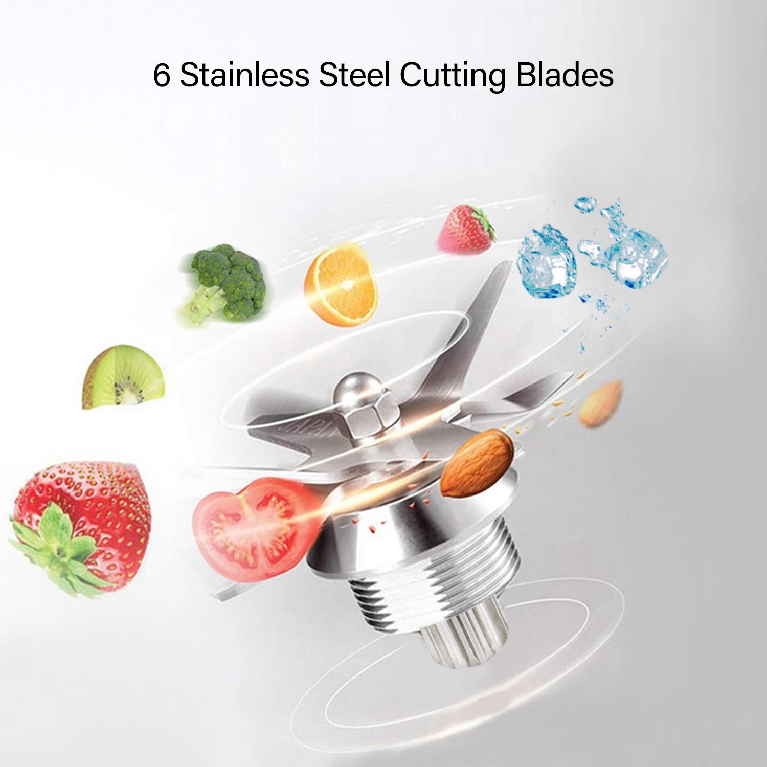 BioloMix 2200W Professional Countertop Blender - High Power Commercial & Home Blender with Timer for Smoothies, Ice Crushing, Frozen Fruits, Soup Making - Perfect for Kitchens, Restaurants & Smoothie Bars