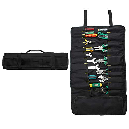 Durable Canvas Tool Roll Organizer for Screwdrivers, Wrenches & Chisels - Multi-Pocket Storage Pouch for Small Tools | Perfect for DIY Projects, Workshop & On-the-Go Repairs