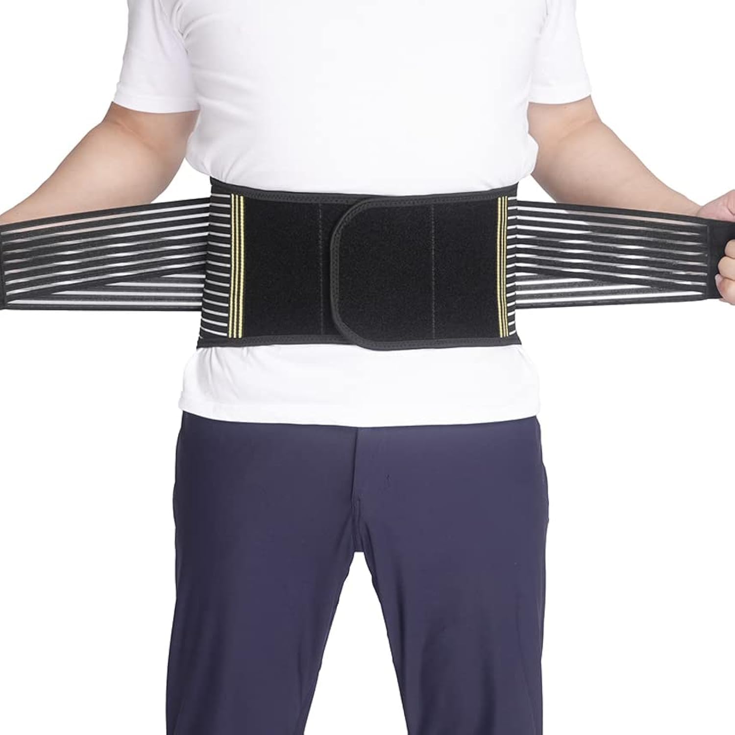 Best Back Brace for Lower Back Pain Relief - Breathable & Adjustable Lumbar Support Belt for Herniated Disc, Sciatica & Scoliosis - Ideal for Office Work, Driving & Post-Surgery Recovery