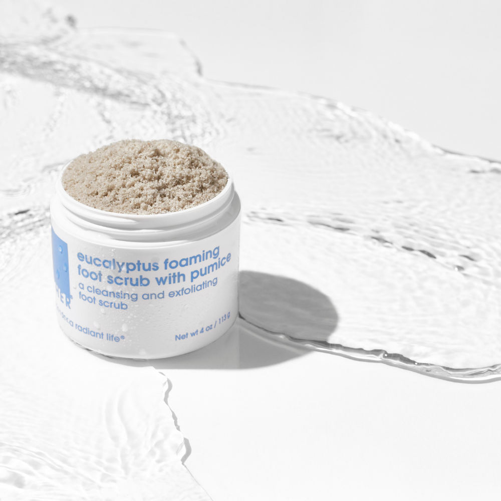 Eucalyptus Foaming Foot Scrub with Pumice Stone - 4oz Exfoliating Foot Care for Soft & Smooth Feet - Perfect for Pedicures, Spa Days & At-Home Foot Treatments