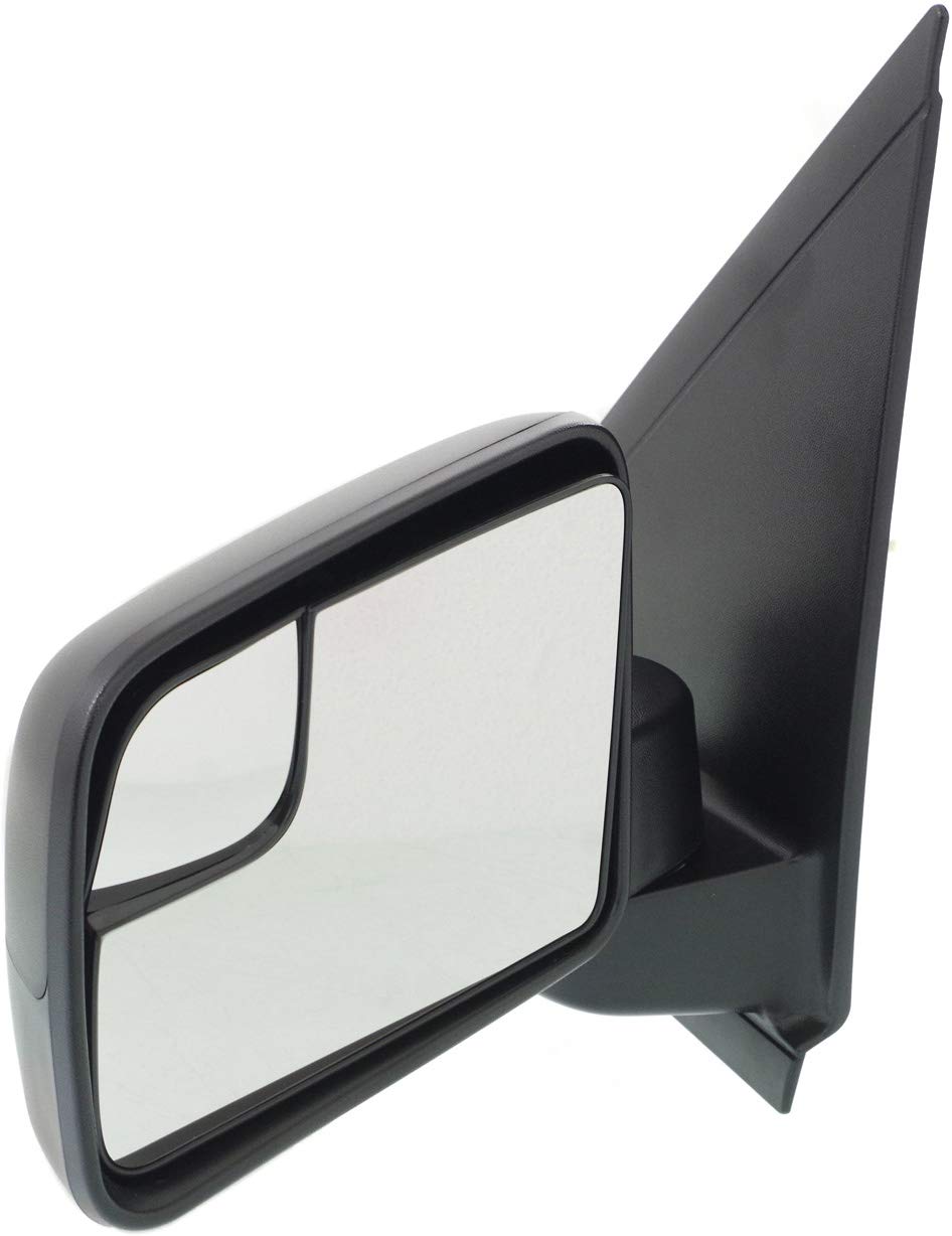 Garage-Pro Manual Glass Driver Side Mirror Compatible with 2011-2013 Ford Transit Connect - Textured Black Blind Spot Mirror for Enhanced Safety & Visibility (Perfect for Urban Driving, Parking & Towing)