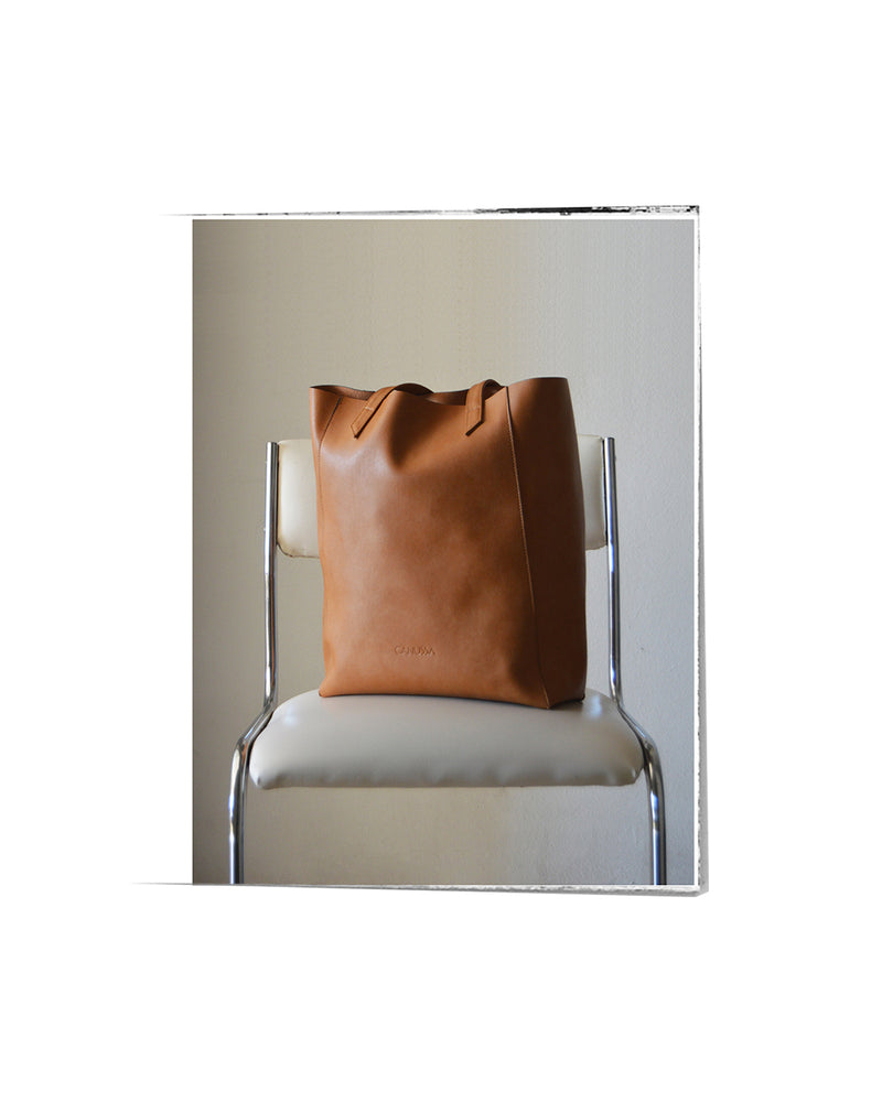 Canussa Classic Camel Tote Bag - Stylish & Spacious Handbag for Work, Travel & Everyday Use
