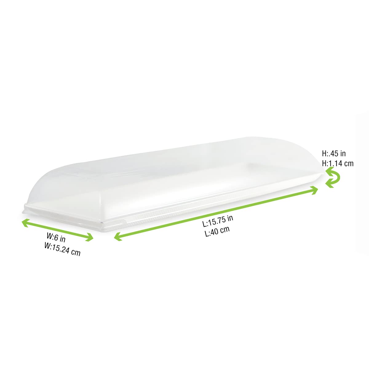Eco-Friendly Disposable Sugarcane Platter Tray - 15.3