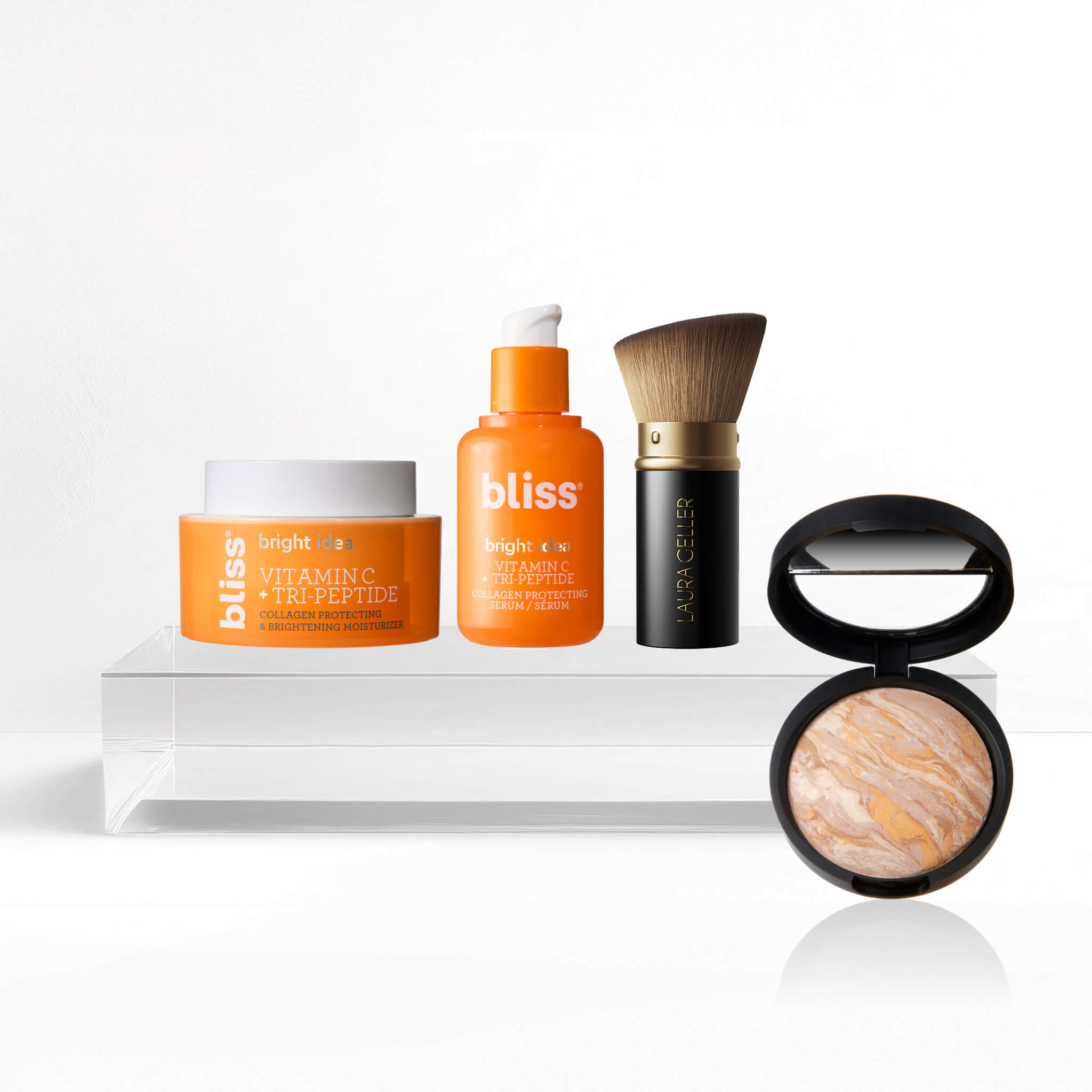 Better, Brighter Skin Kit (4PC) - Vitamin C Serum, Hyaluronic Acid Moisturizer & Exfoliator for Glowing Complexion | Perfect for Daily Skincare Routine & Anti-Aging Treatment