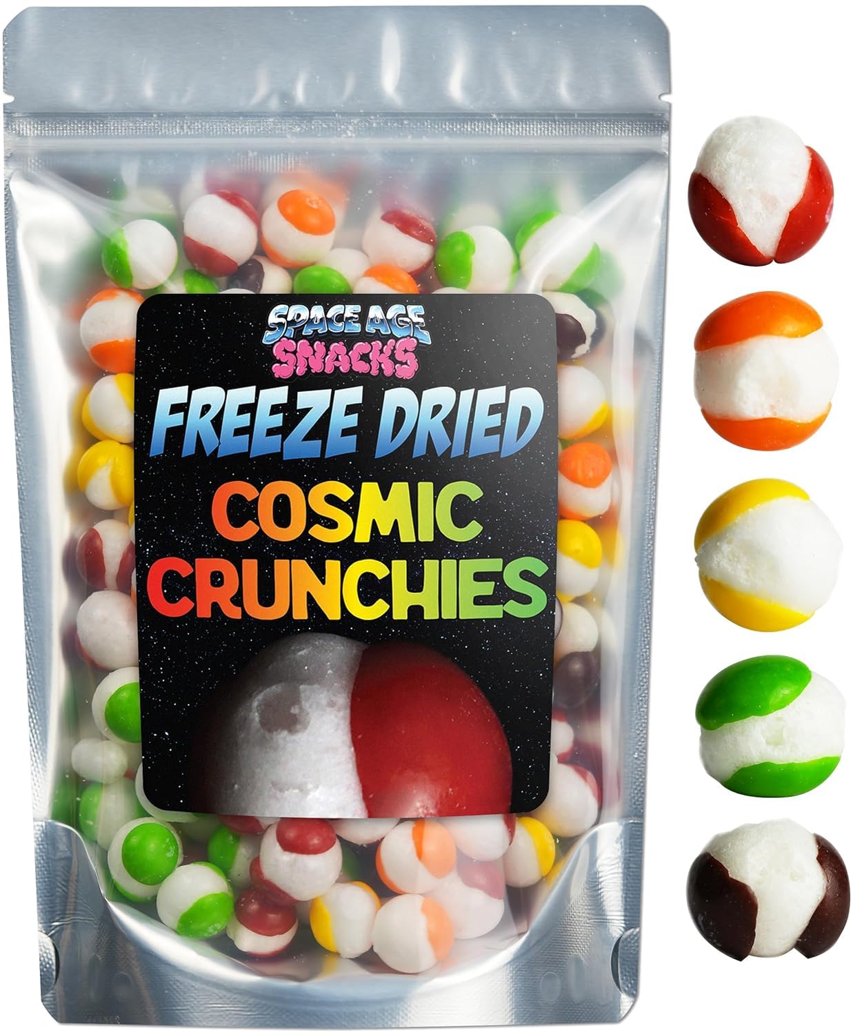 Premium Freeze Dried Candy - 8oz Cosmic Crunchies Space-Themed Snacks | Crunchy Freeze-Dried Treat for Kids & Adults | Perfect for Birthday Parties, Movie Nights & Space-Themed Events