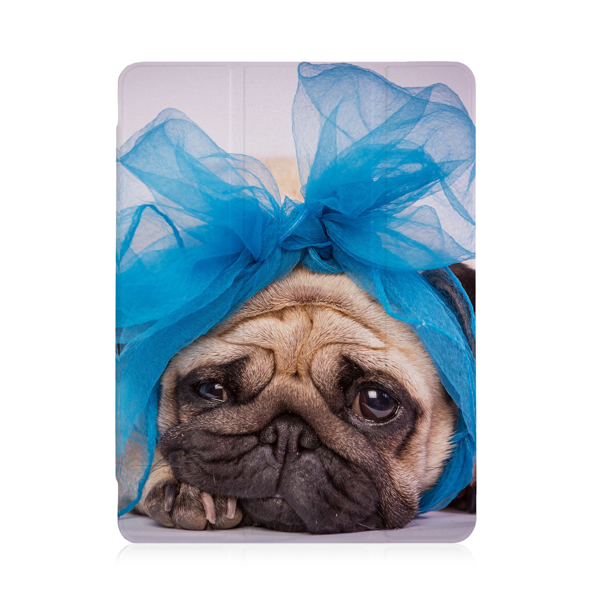 iPad See-Through Clear Case with Dog Design - Durable Protective Cover for iPad Air/Pro, Perfect for Pet Lovers & Home/Office Use