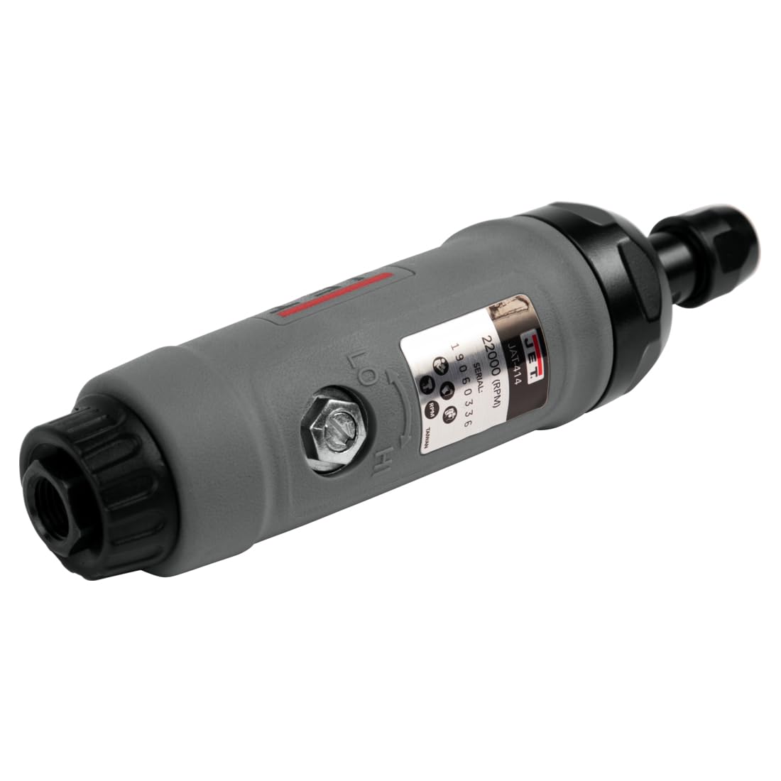 JET 1/4-Inch Straight Composite Die Grinder, 22000 RPM High Speed Air Tool (Model JAT-414) - Perfect for Metal Grinding, Polishing & Automotive Repair Work