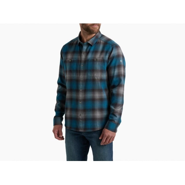 Men's Flannel Long Sleeve Shirt - Soft Plaid Button Down for Casual Wear & Outdoor Activities