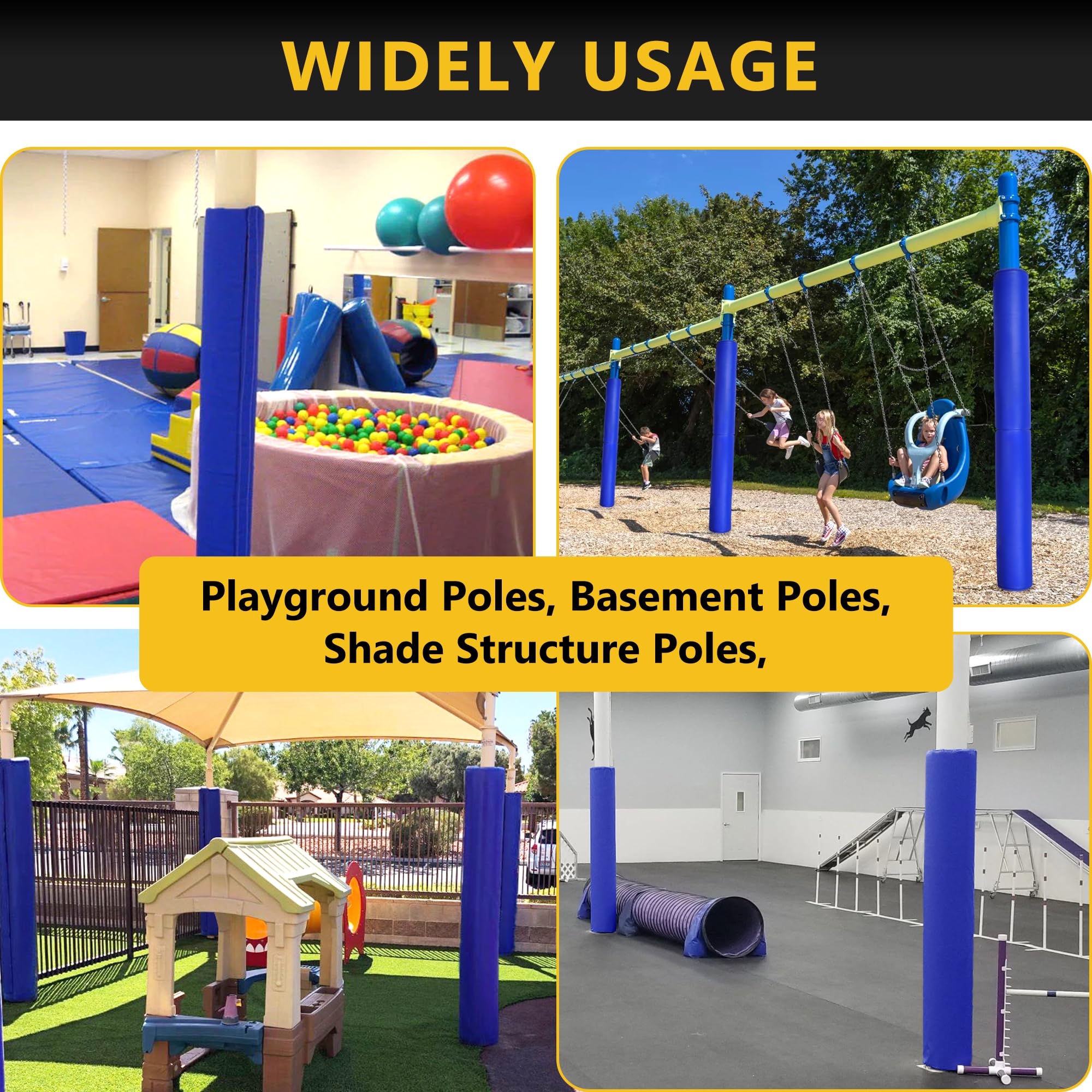 6 Feet Tall Round and Square Pole Pad - Heavy Duty 2