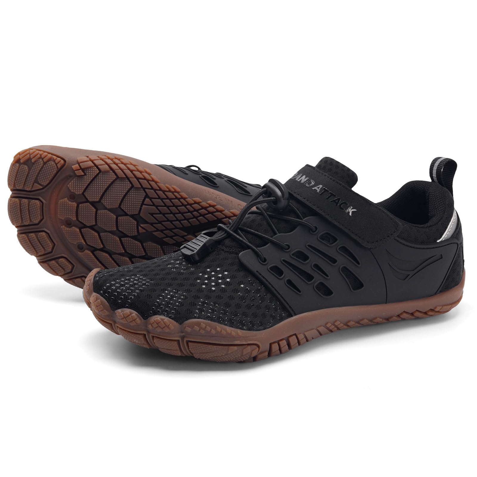 Grand Attack Barefoot Shoes for Women - Minimalist Zero Drop Lightweight Cross-Trainers for Wrestling, Boxing, Weightlifting & Walking | Perfect for Gym Workouts, Martial Arts & Outdoor Activities