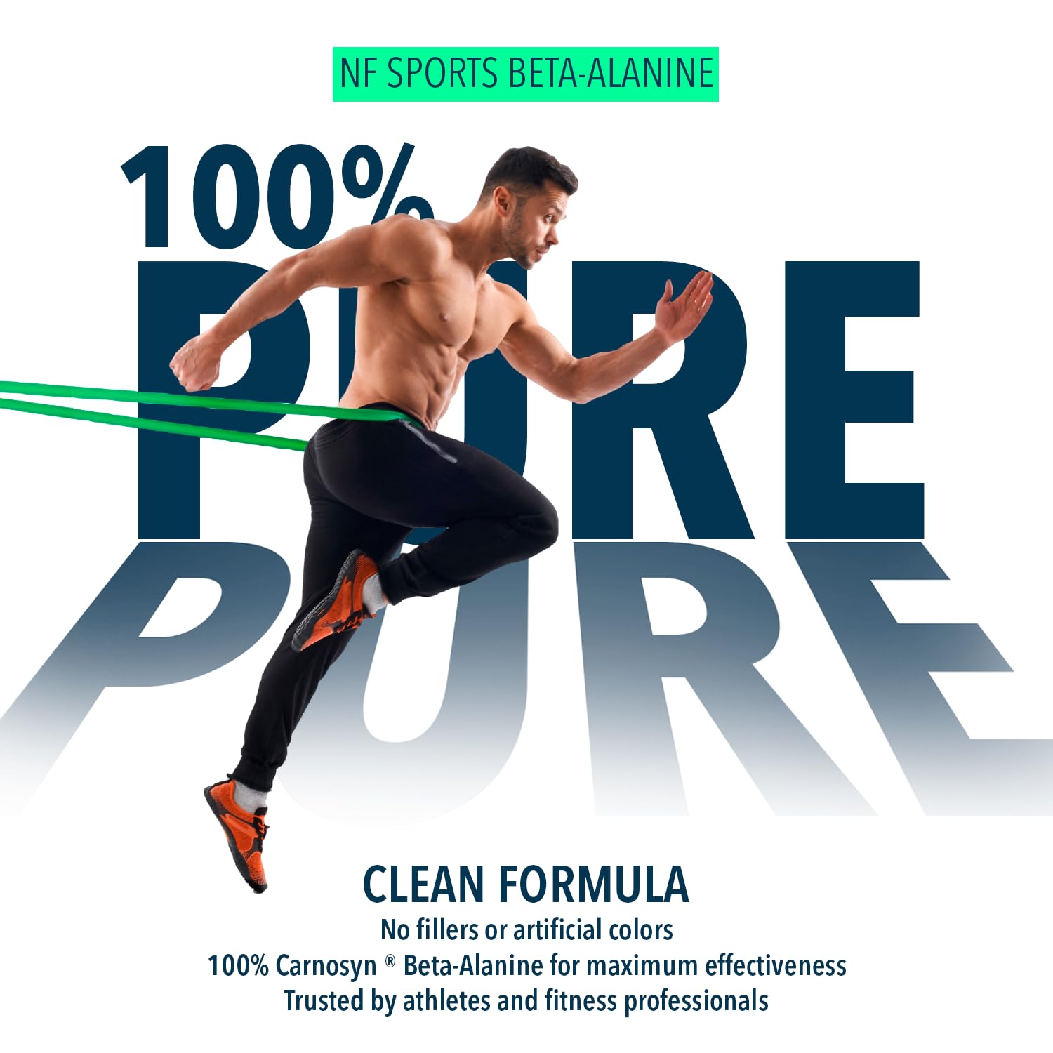 NF Sports Beta-Alanine Powder for Muscle Recovery - 320g (100 Servings) | Reduces Muscle Fatigue, Boosts Carnosine Levels | Unflavored Dietary Supplement with No Artificial Sweeteners | Ideal for Athletes, Gym Enthusiasts & Post-Workout Recovery