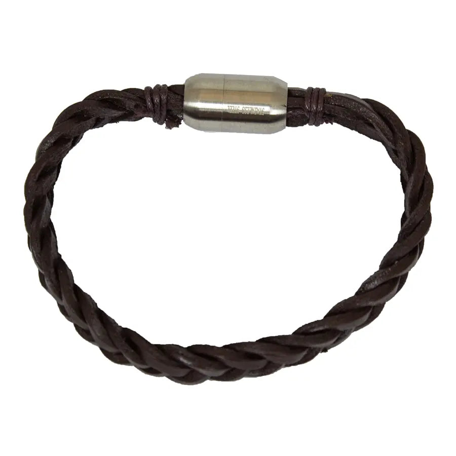 Braided Leather Bracelet for Men - Handmade Genuine Leather Wristband - Perfect for Casual Wear, Gifts, and Outdoor Adventures
