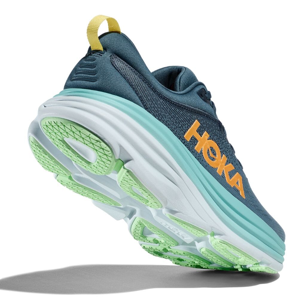 Hoka Men's Bondi 8 Running Shoes - Lightweight Cushioned Sneakers for Marathon, Jogging & Walking - Breathable Mesh Upper with Maximum Support & Comfort