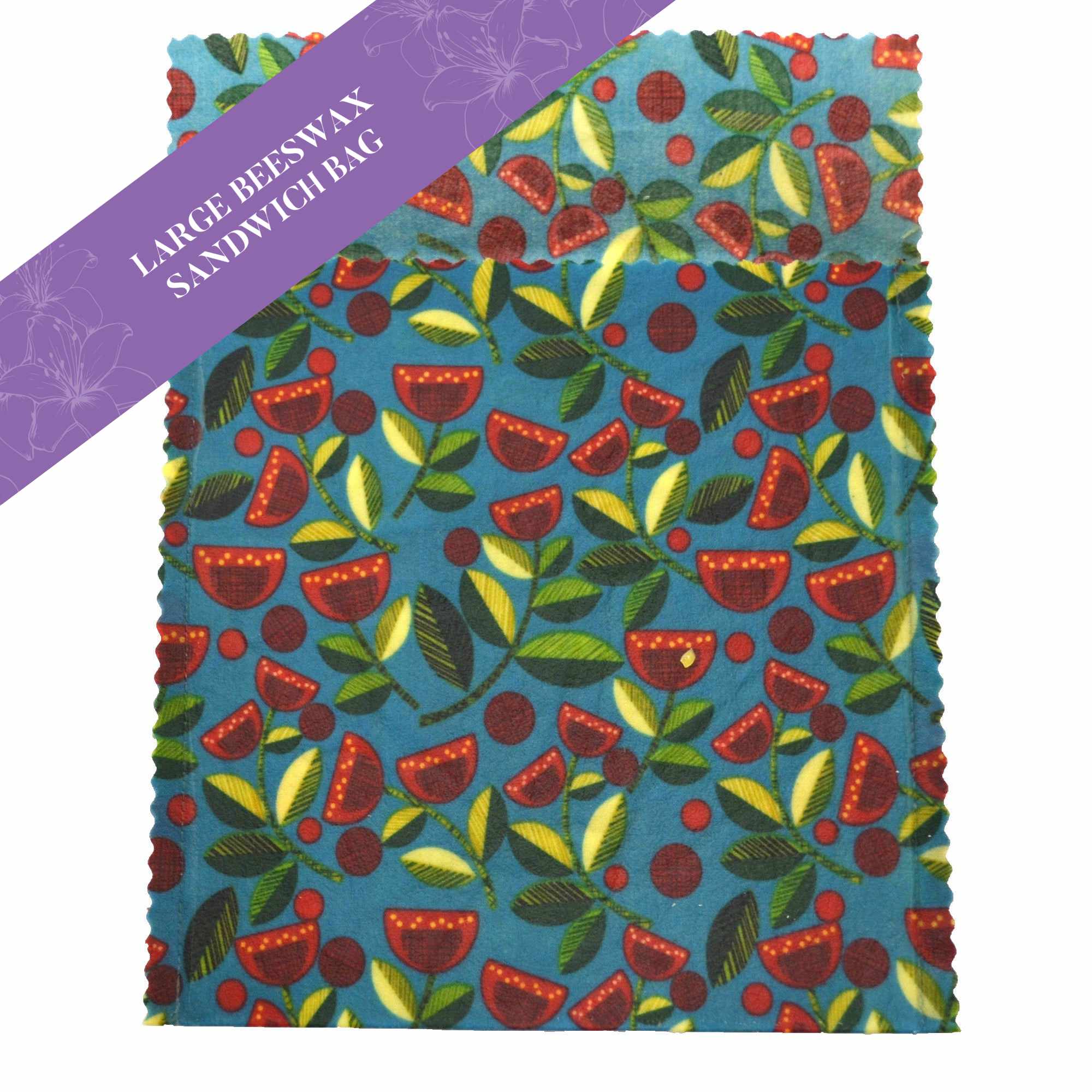 Eco-Friendly Beeswax Food Wraps - Pohutukawa Blue Core Collection | Reusable Sustainable Food Storage for Sandwiches, Fruits & Leftovers | Perfect for Kitchen, Picnics & Zero Waste Lifestyle