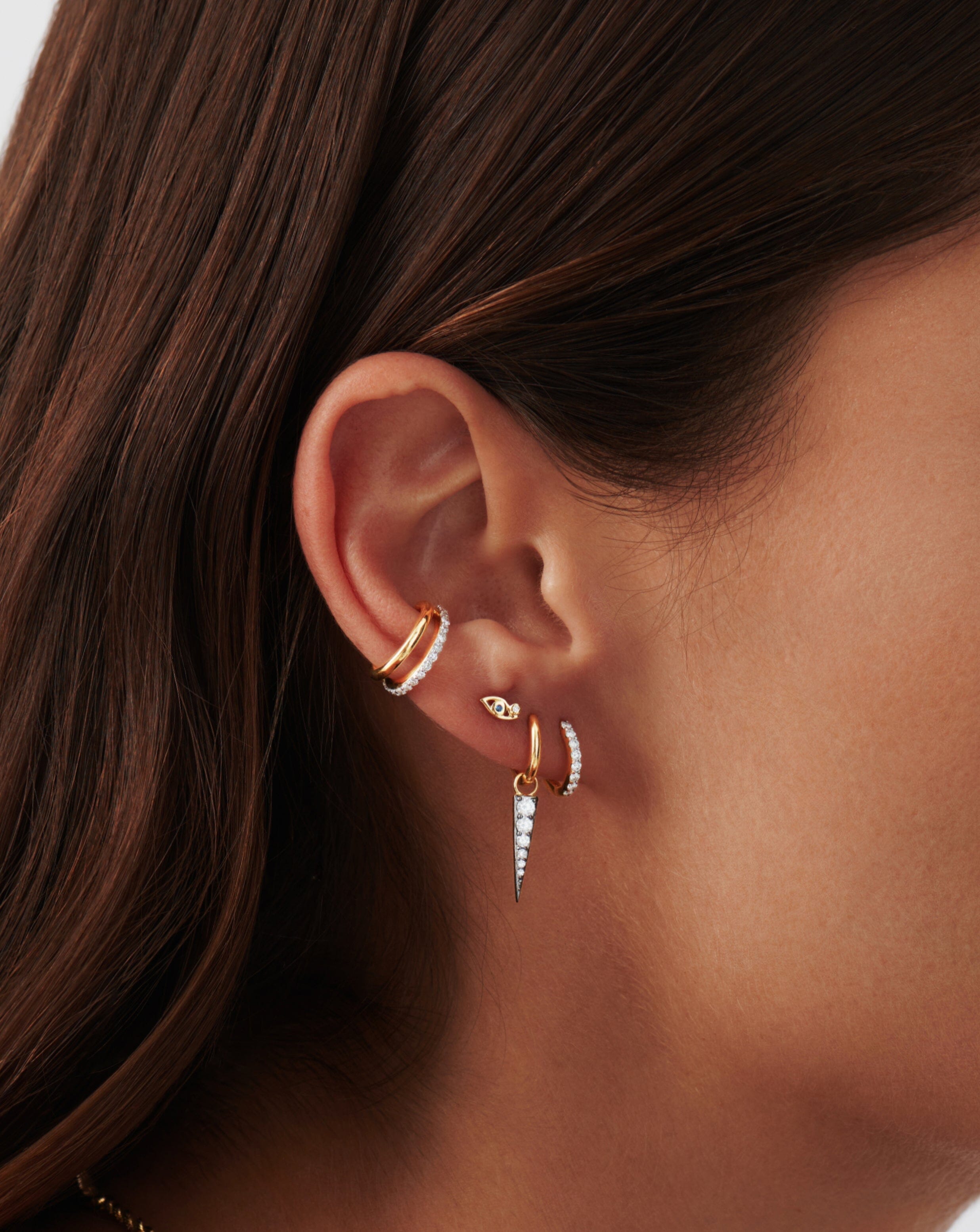 Evil Eye Stud Earrings for Women - Protection Jewelry, Dainty Single Stud Earring for Everyday Wear, Perfect Gift for Her - Ideal for Parties, Travel & Daily Accessories