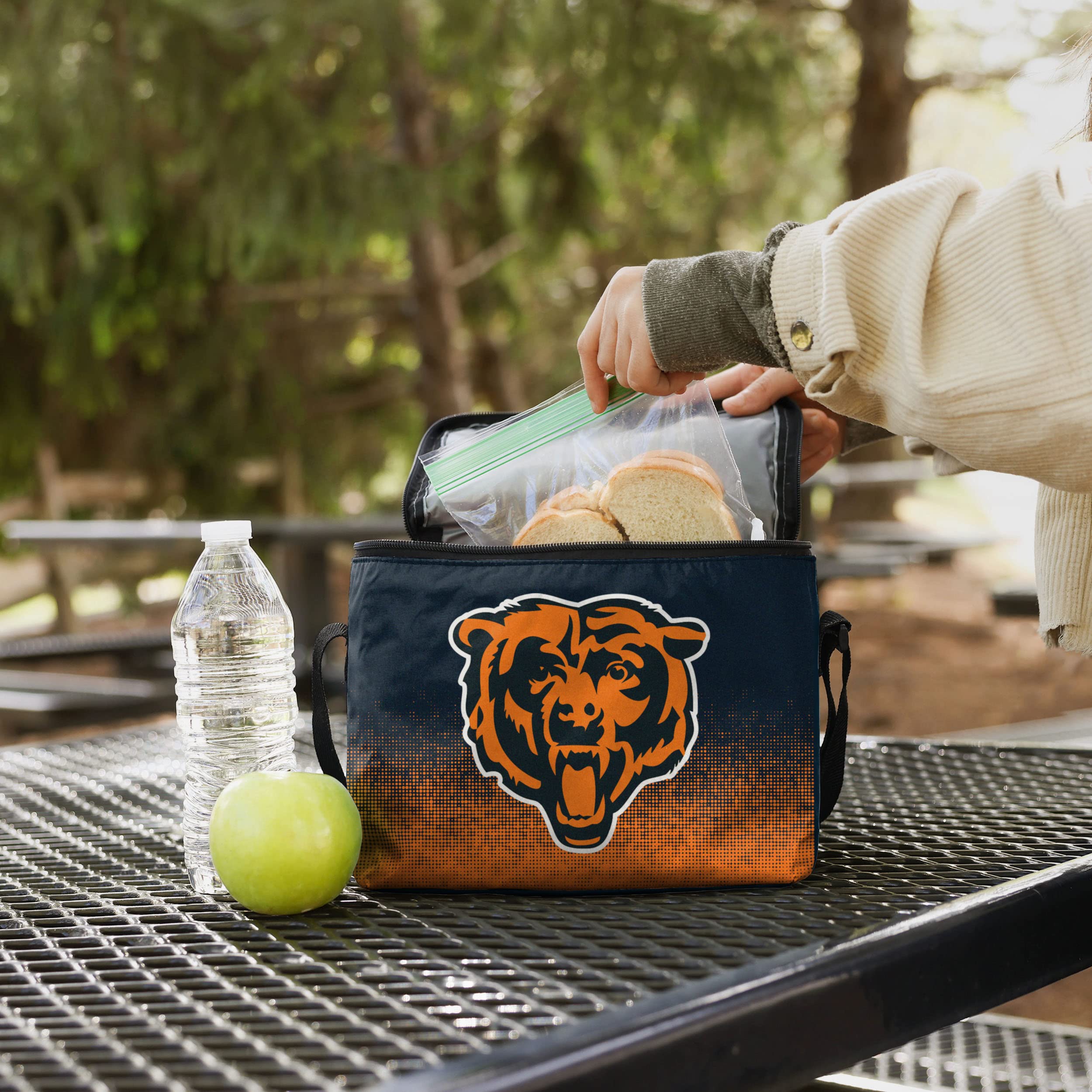 FOCO Unisex Gradient Print Insulated Lunch Bag Cooler - Perfect for Work, School, Picnics & Outdoor Activities