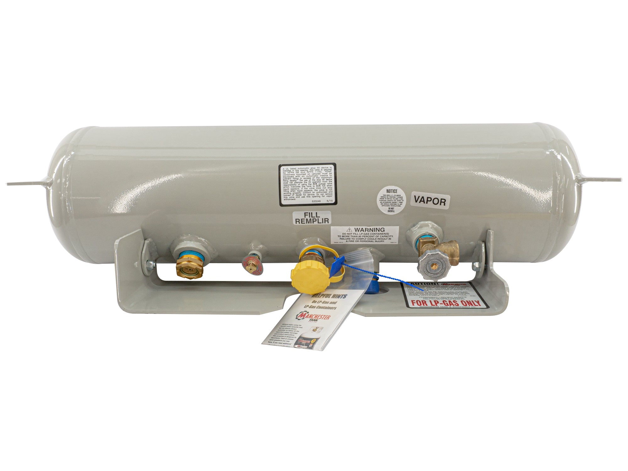 Large Capacity LP Tank with Level Indicator - Perfect for Camping, RV Trips, and Outdoor Cooking