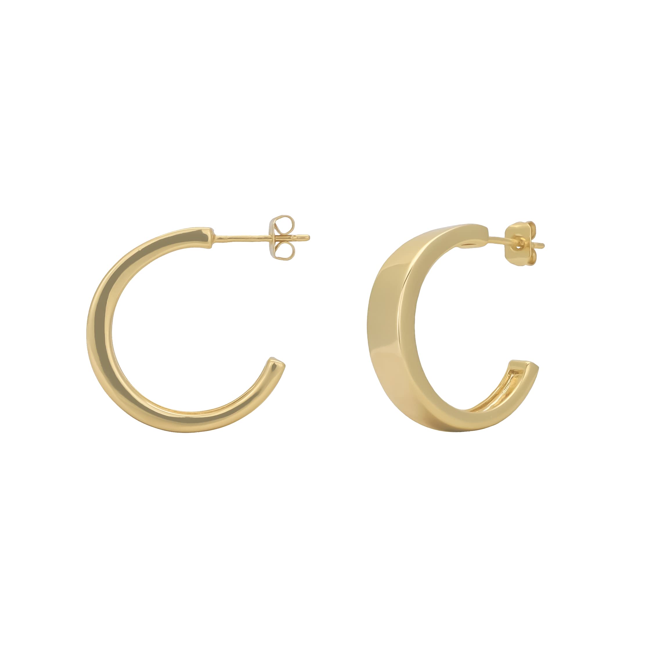 14K Gold Filled Small Hoop Earrings for Women - 25mm Thin Gold Hoops | Elegant Everyday Jewelry & Gift for Her